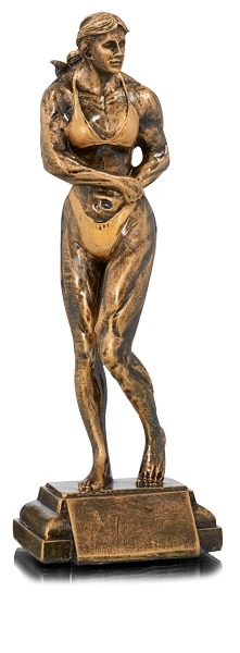 Trofeo de Culturismo Femenino. Ref.52702 Altura 27cm**