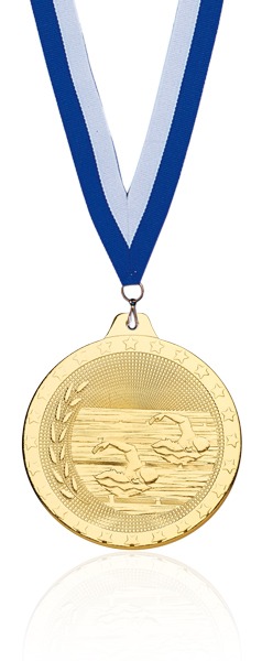 Medalla de Natación  Ref.KNU07  solo en color Oro.** 