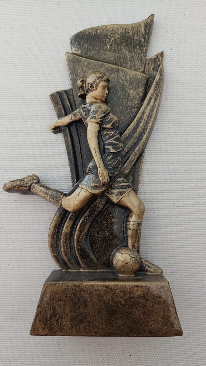 Trofeo de Fútbol Fem. *Ref. 00025  Altura 13cm (Existencias 3)