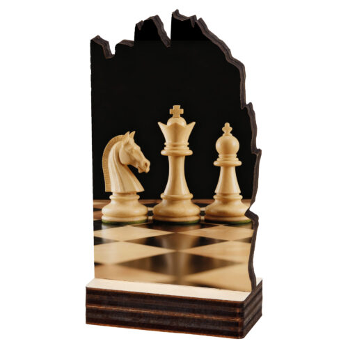 Trofeo de ajedrez Ref.170/ 22408  Altura 13cm 16cm 19cm