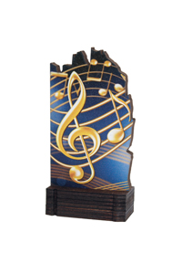 Trofeo de música  Ref.243/ 22416  Altura 13cm**