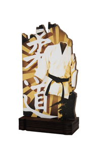 Trofeo de artes marciales Ref.246/22604  Altura 19cm**