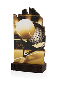 Trofeo de pádel  Ref. 176/22613  Altura 19cm**