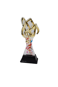 Trofeo de música  Ref.249/22723  Altura 17cm**