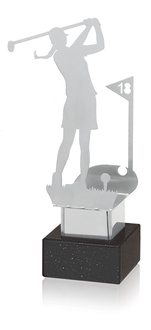 Trofeo de golf femenino  Ref.267/ 0250GF1 Alturas 22cm 25cm 28cm**