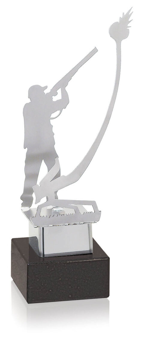 Trofeo de tiro al plato Ref.268/ 0250TP1 Alturas 22cm 25cm 28cm**