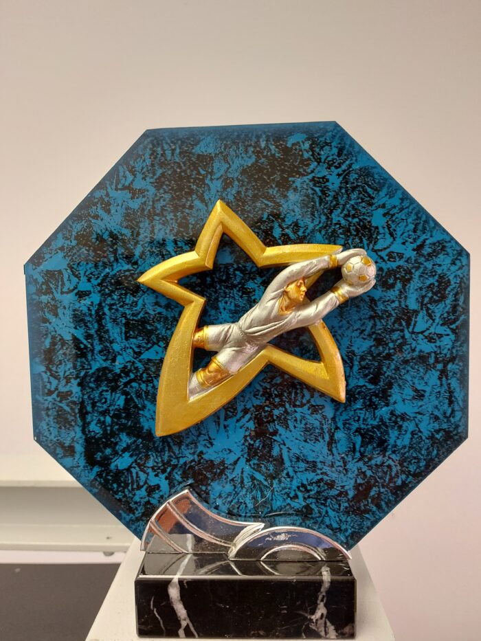 Trofeo de Futbol (Portero)  Ref. 4485  26cm x 24cm   Existencias (1)*****