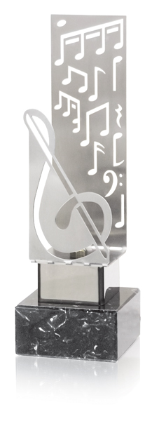 Trofeo de música  Ref.276/ 0250MU1  Alturas 22cm 25cm 28cm**