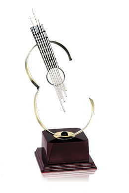 Trofeo de música (guitarra) Ref.276/ 05451  Alturas 23cm 26cm 29cm**