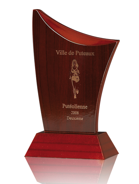 Trofeo madera especial grabacion Ref. 17/10283G1 22cm**