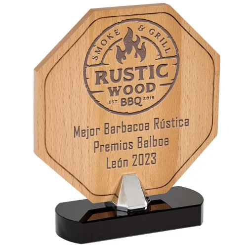 Trofeo madera especial grabacion ref: 23121