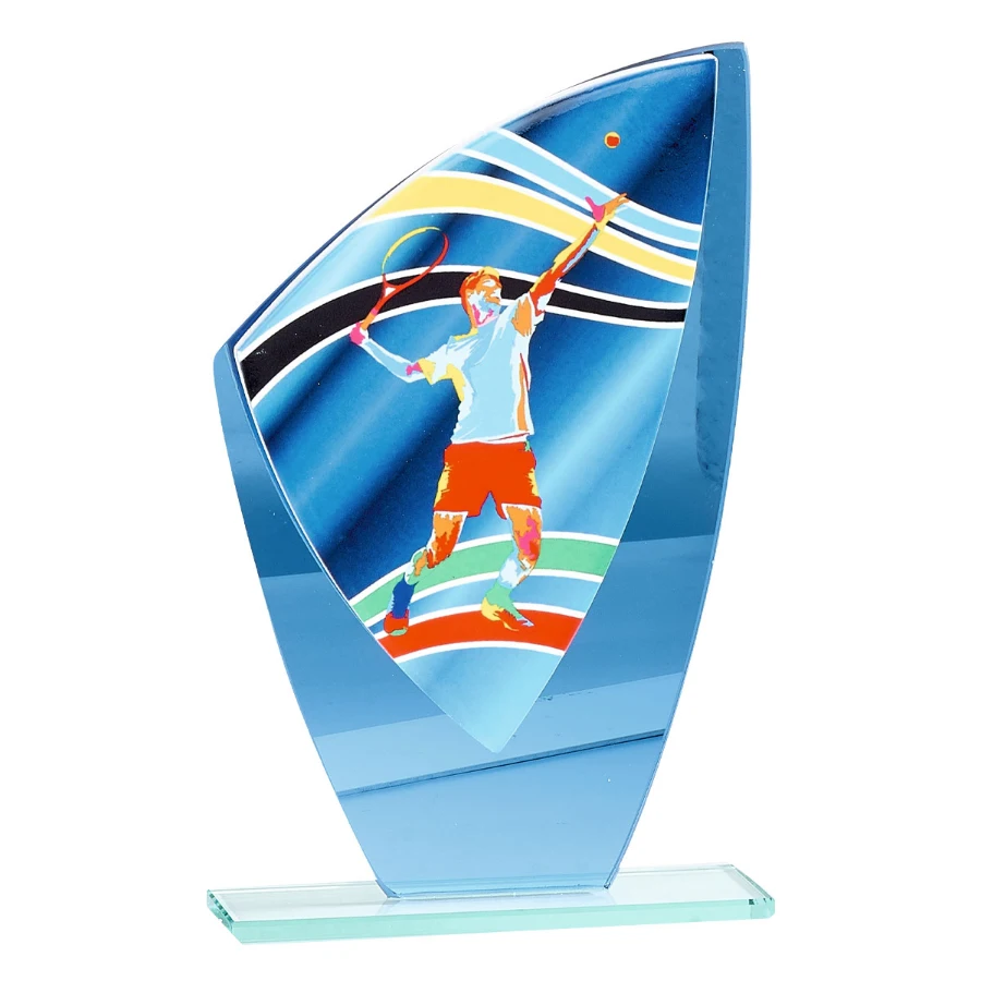 Trofeo de cristal / cerámica tenis ref: 66210
