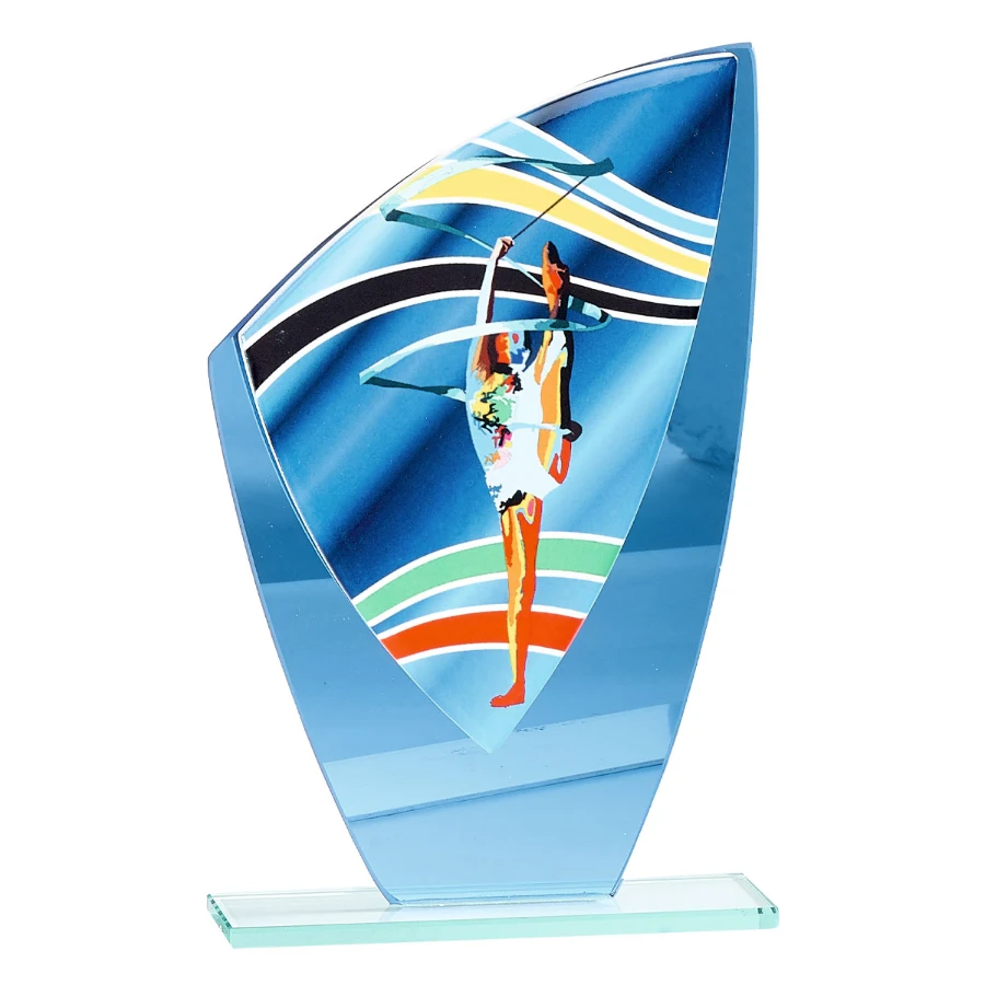 Trofeo de cristal / cerámica gimnasia rítmica ref: 66219