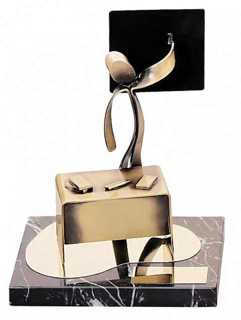 Trofeo de maestr@ Ref.279/B779MA1  Altura18cm x 14cm 22cm x 17cm**