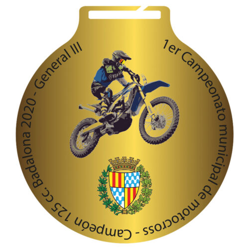 Medalla  Ref:SC2003 S8  70mm Grabación incluida.**