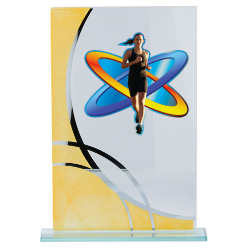 Trofeo de atletismo femenino  Ref.215/12373BJ  Altura 23cm**