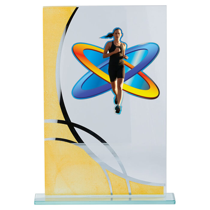 Trofeo de atletismo femenino  Ref.215/12373BJ  Altura 23cm**