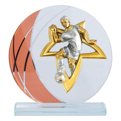 Trofeo de fútbol (1) jugador Ref.212/12821NJ  Alturas 17cm 19cm 21cm**