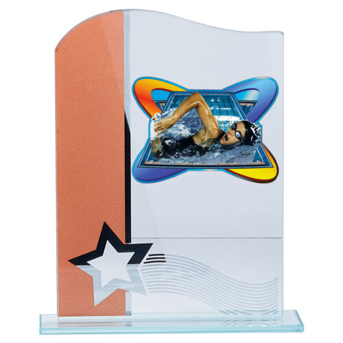 Trofeo de natación femenino  Ref.211/12373BJ  Altura 19cm*