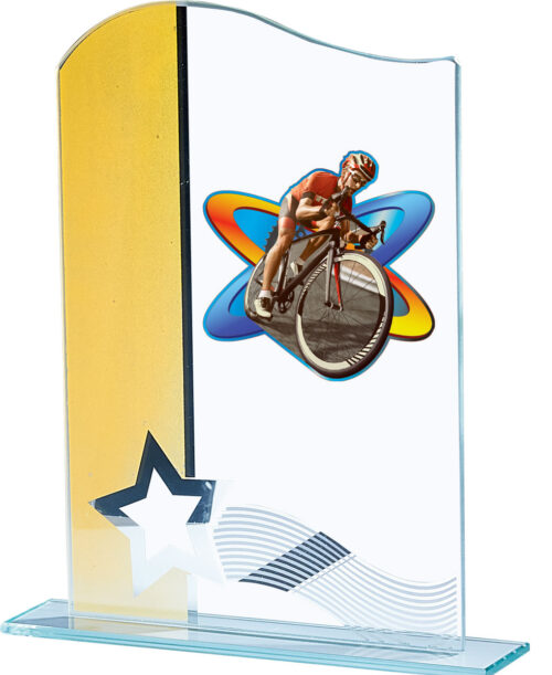 Trofeo de Ciclismo  Ref.216/12852BJ  Altura 19cm**