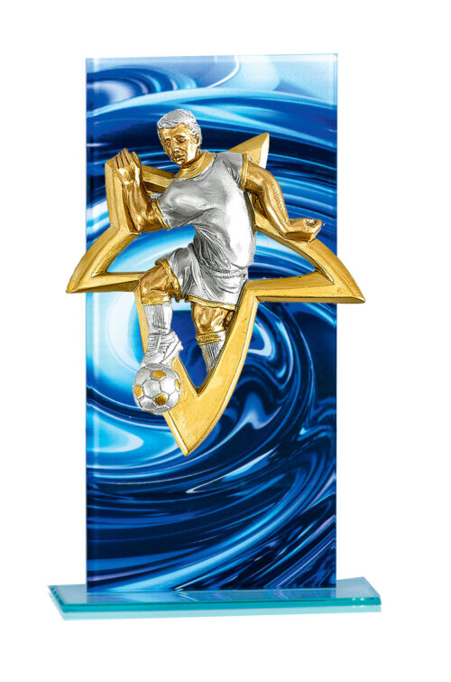 Trofeo de fútbol masculino. Ref.211/13647NJ  Alturas 18cm 20cm 22cm**