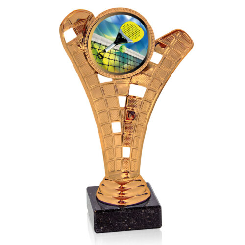 Trofeo de pádel  Ref.173/15501BC  Altura 17cm**