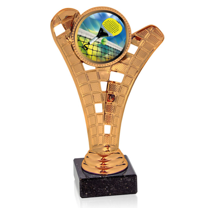 Trofeo de pádel  Ref.173/15501BC  Altura 17cm**