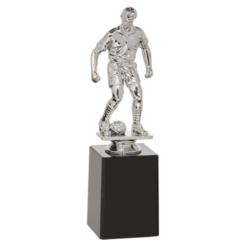 Trofeo de Fútbol  Ref.177-7512 Plata  Altura 21cm