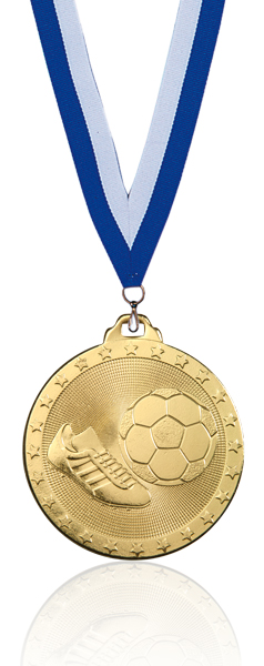 Medalla de fútbol  Ref. KNU87  en color Oro,Plata,Bronce**