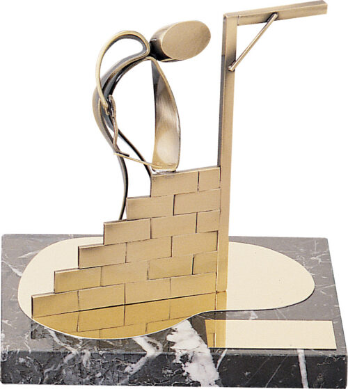 Trofeo de Albañil  Ref.912 Altura 18 x 14cm**