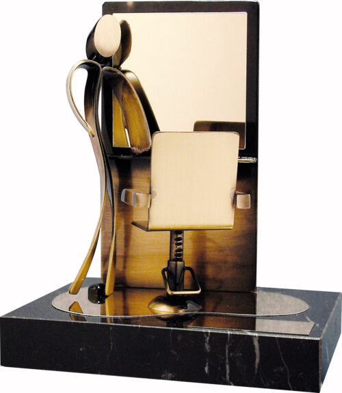 Trofeo de Peluquero/a  Ref.926 Altura 18 x 14cm**