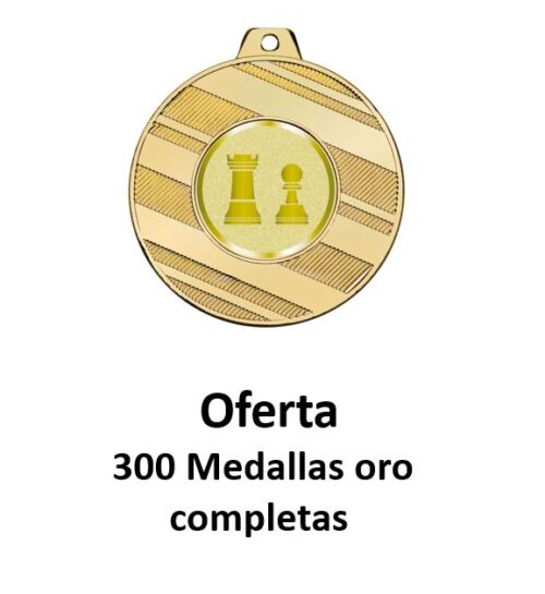 Ref. 4003 Oferta de 300 medallas completas.