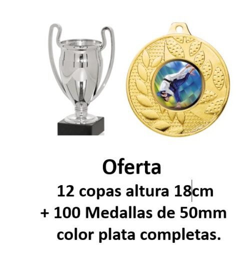 Ref. 4006 Oferta de 12copas +150 medallas completas.