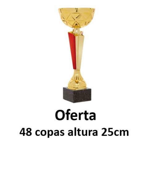 Ref.4007  48 copas altura 25cm.