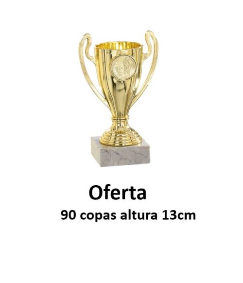 Copa Ref.43-0941L color oro (90 copas) altura 13cm.