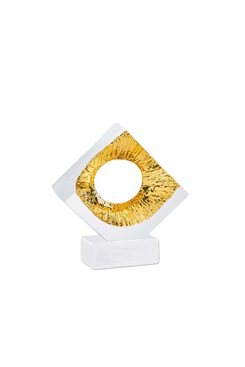 Esculturas de metal,cristal y cerámica